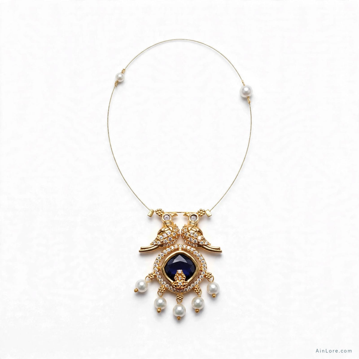 Lakshmi Whisper purple pendant Invisible Chain Necklace