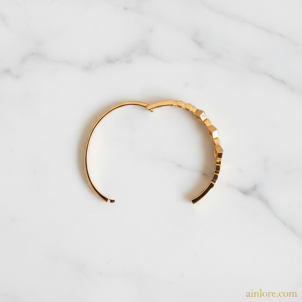 Stardust Cuff Kada — American Diamond Crown Bangle