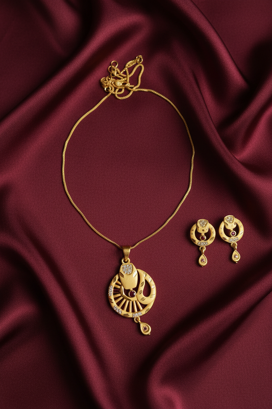 AinLore Daily-Wear Pendant Set — Luxury Flat Lay