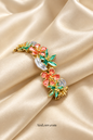 Bracelet on cream satin