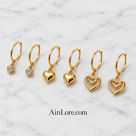 Flatlay with AinLore.com watermark