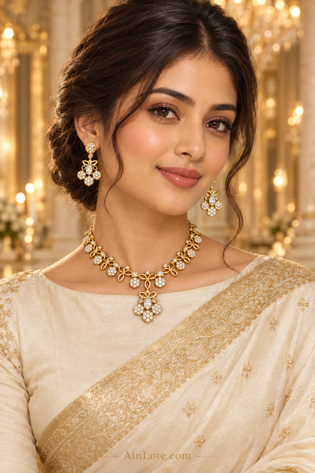 Diamond Blossom Choker Set