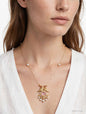 Lakshmi Whisper pink pendant Invisible Chain Necklace