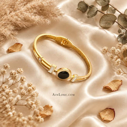 Midnight Halo Anti-Tarnish Stainless Steel Kada