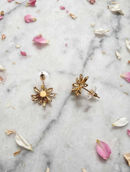 Golden Starburst minimal Earrings