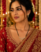 Double Strand Black & Gold Mangalsutra with Knot Pendant