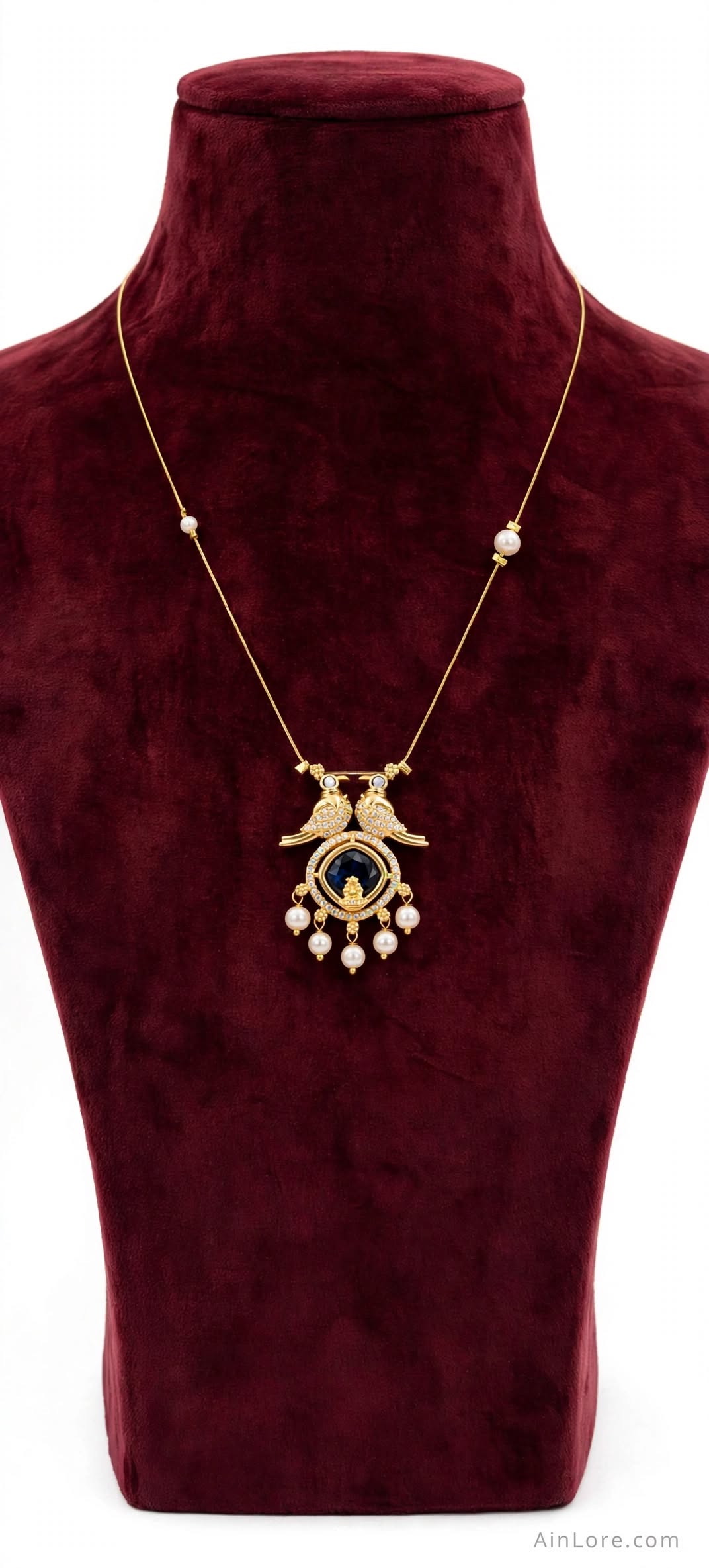 Lakshmi Whisper purple pendant Invisible Chain Necklace