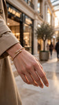 Nail Cuff Kada — Gold-Tone CZ Bangle
