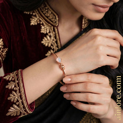 Twisted Rose Gold kadli Bangles