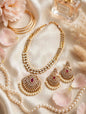 Gulabi Noor Pearl-Drop Bridal Necklace Set