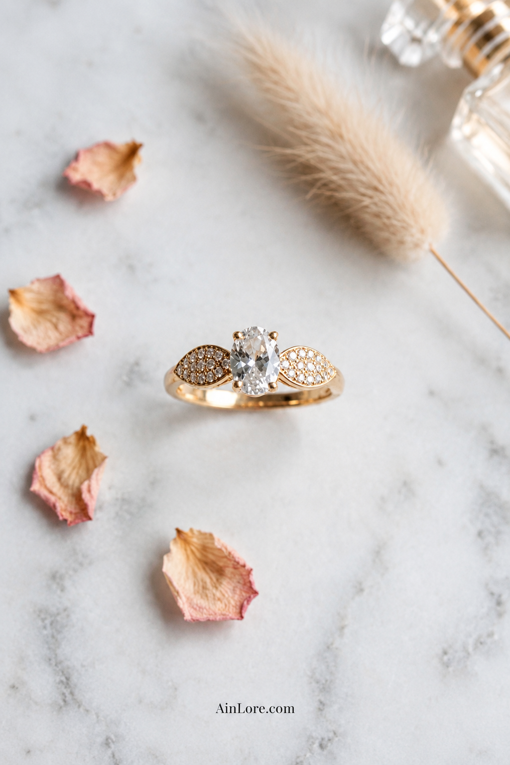 Watermarked crossover ring on hand